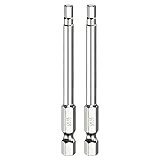 HARFINGTON 2pcs H4.0 Hex Head Screwdriver Bit 4.0mm