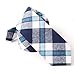 Mantieqingway Men's Plaid Skinny Necktie Cotton Tie (04)