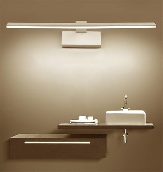 Yahrc Badewanne Spiegel Lampen Led Spiegel Lampe Badezimmer Leuchten Wandleuchten Make Up Spiegel Scheinwerfer Hotel 9 Watt Lang 42mm Warmes Licht Amazon De Beleuchtung