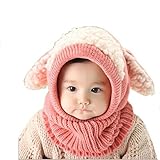 Baby Sets, Malltop Winter Baby Unisex-Kids Warm Woolen Cute Earflap Coif Scarf Soft Hood Hats