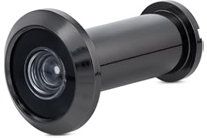 KS Hardware Door Viewer | Security Peep Hole Provides an Ultra Wide View | Peepholes for Doors 1.75 inches Thick | 180 Degree View (1, Antique Black Nickel)