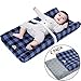 BlueSnail Plush Super Soft and Comfy Changing Pad Cover Change Table Cradle Bassinet Sheets for Baby 2-Pack (Navy Buffalo Plaid)
