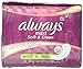 Always Maxi Soft & Clean Feminine Pads without Wings, Long/Super, Lightly Scented, 39 Count