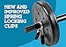 US Weight 100 lb. Traditional Barbell Weight Set with New Upgraded Bar and Spring Locking Clips - Includes 20, 20 and 8 lb. Weights