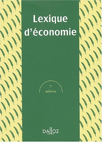 Lexique d'économie