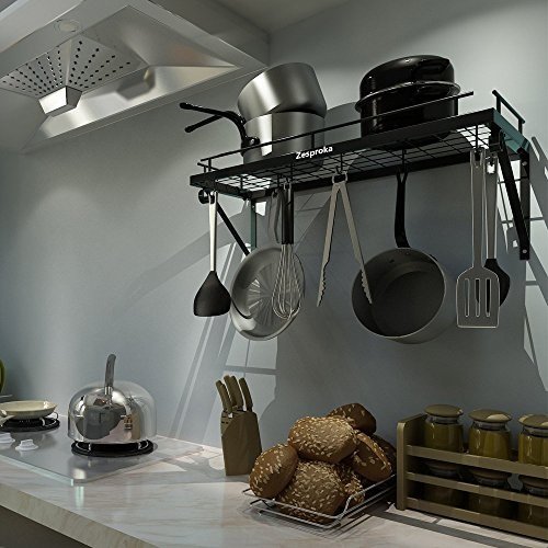 1 ZESPROKA+Kitchen+Wall+Hooks+Black