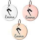 Swimming Charm, Personalized Engraved Stainless Steel Swimming Name Charm, DIY, Swimming Gift for Swimming Players, Swimming Jewelry