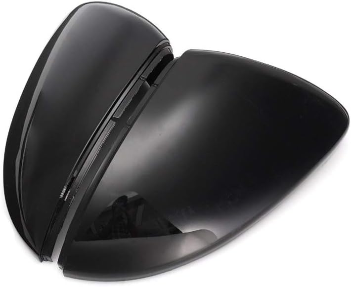 Side Rearview Mirror Cover Shell Replace Case for MK7 7.5 VII GTI GTD R with Black