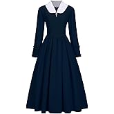 Colonial Dress for Women Modest Prairie Colonial Dress Civil War Dresses Pioneer Costume Dress