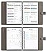 LUX Productivity PRO A5 Planner – Best Undated Diary/Organizer - Daily Schedule & Reflection Journal - Manage Time/Projects/Finances/Goals/Gratitude/Happiness - (Cappuccino)