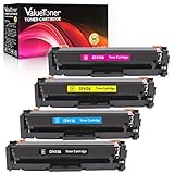 Valuetoner Compatible Toner Cartridges for HP 410A CF410A CF411A CF412A CF413A for HP Color Laserjet Pro MFP M477fnw M477fdn M452dn M452nw M452dw, M477 M452 PrinPrinter, (Black/Cyan/ Magenta/Yellow)