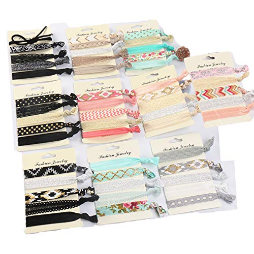 50 Pcs Elastic Hair Tie No Wrinkles Elastic Band Ponytail Holder Hairbands for Girls Women Teens and Kids colored hair accessories GIFTS FOR GIRLS,GIFT IDEAS FOR CHILDREN (50 pieces)