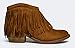 J. Adams Fringe Ankle Boot- Western Cowboy Bootie