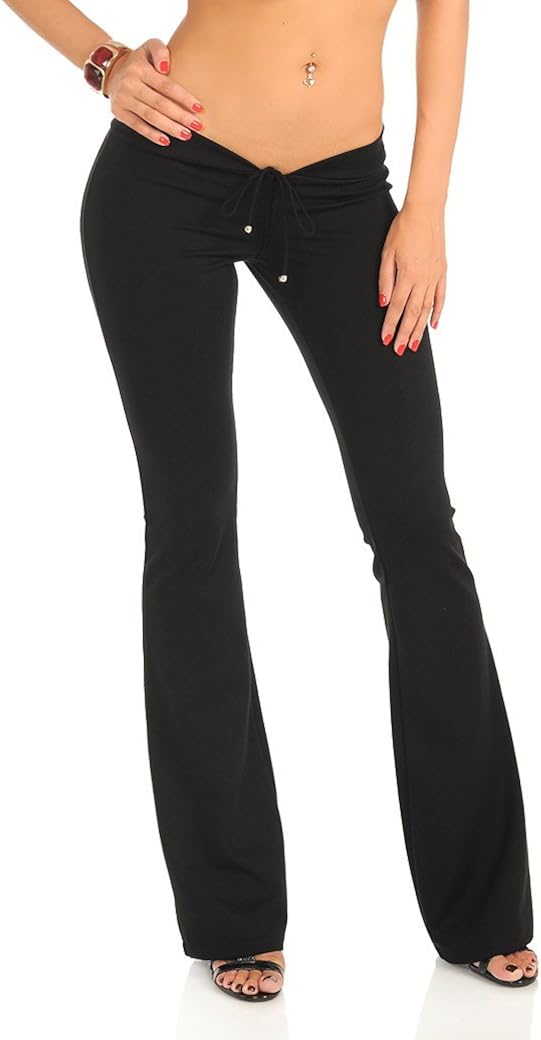 black slimming trousers