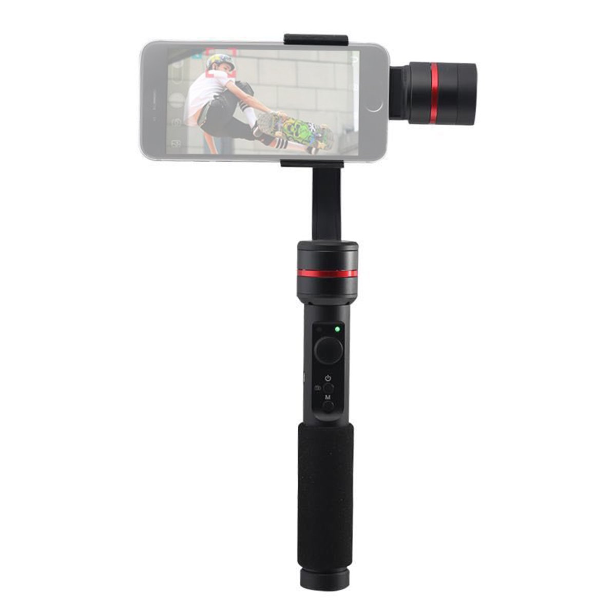 BOTRON 3-Axis Smart Phone Gimbal Stabilizer Selfie Stick for Smart Phone Like iPhone and Android Phone, Automatic Balance Adjustment, Panorama Mode(1 Pack)