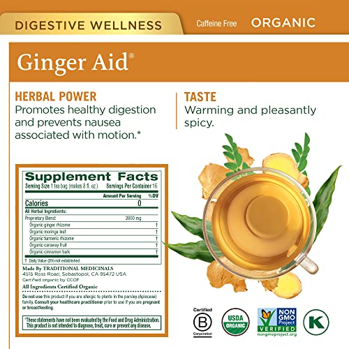 Traditional Medicinals Organic Digestive Tea Variety Pack Includes