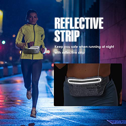 Bum tas voor vrouwen mannen, heuptas, lichtgewicht waterdichte loopriem voor telefoon met hoofdtelefoongat, verstelbare… - Image 7