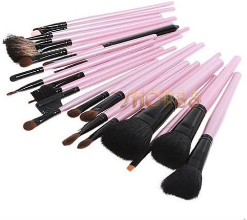 Smile Brush set 23 Pcs Professional Studio Makeup Cosmetic Set +Pouch Case Pink