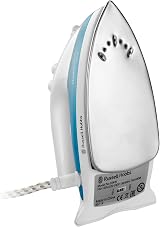 Russell Hobbs Dual Voltage Steam Glide Travel Iron, Stainless Steel Soleplate view 4