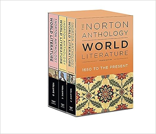 Amazon Com The Norton Anthology Of World Literature Fourth