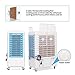 DUOLANG 2647 CFM Indoor Outdoor Portable Evaporative Air Cooler Swamp Cooler- Remote Control & 3 Modes/Speeds with Fan & Humidifier for 322.9 sq. ft. - DL-4501