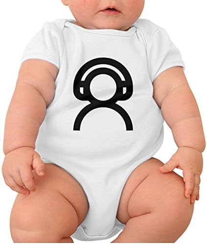 Zhangyuyu Beats Clipart DJ Logo Short Sleeve Baby Onesies Baby Outfits