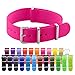 Clockwork Synergy® Classic Nylon Ballistic watch straps bands (16mm, Neon Pink)