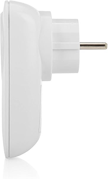 Smartwares Smart Home Pro Funk Steckdose mit Energiemessfunktion Wei steuerbar via Smart Home Pro Fernbedienung Alexa kompatibel App steuerbar via Basisstation