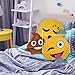 PrimeCuts Premium Quality 35cm BIG Smiling Poop Emoji Pillow - Soft Smiley Emoticon Stuffed Plush Toy - Poop Face