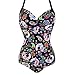 ROYBENS Women Swimsuit Retro One Piece Swimsuit Swimwear