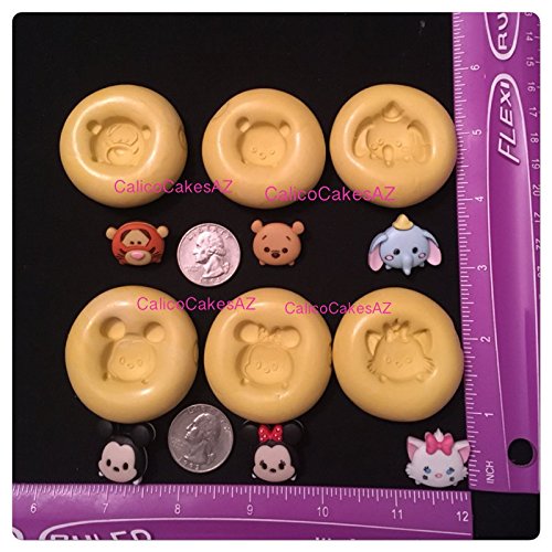 Tsum Tsum Fondant Mold Set Chocolate Gumpaste