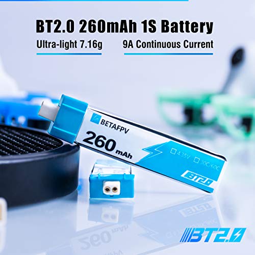 BETAFPV-8pcs-BT20-260mAh-1S-Batterie-435V-30C60C-FPV-Lipo-mit-BT20-Connector-fuer-FPV-Tiny-Whoop-1S-Brushless-Whoop-Drohne-Like-Meteor65-Micro-Whoop-Drohne