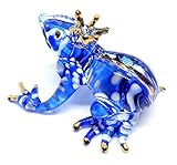 Handmade Frog Art Glass Blown Reptiles Animal Figurine - No.2