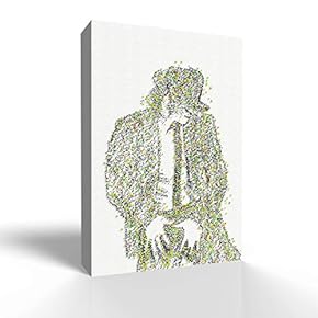 Canvas Wall Art Celebrity Portrait Canvas Prints Home Artwork Decoration for Living Room,Bedroom - 12x18 inches