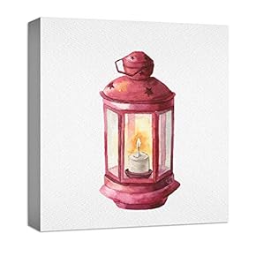Canvas Wall Art for Living Room,Bedroom Home Artwork Paintings Cute Night-Light Ready to Hang - 12x12 inches