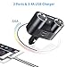 MEIDI 80W 2-Socket Cigarette Lighter Adapter 12V/24V DC Outlet Splitter with 3.4A Dual USB Car Charger Compatible iPhone iPad Android Samsung GPS Dash Cam and More (Black)