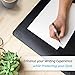 Premium Leather Desk Pad Perfect for Protecting Desk Surfaces. Use for Smooth Writing or Mouse Pad. Desk Blotter for Home & Office with Non Slip Backing - Desk mat with Comfy Wrist Support - 34x17in
