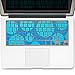 Kuzy - Circles Aqua/Blue Keyboard Silicone Cover Skin for Macbook / Macbook Pro 13, 15, 17 inches Aluminum Unibody