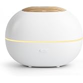 Soulorigin 100ml Mini Essential Oil Diffuser, Portable Aromatherapy Diffuser with Warm Light, One-Button Control, Auto Shut-Off, Quiet Ultrasonic Mist for Home, Travel, Yoga, Meditation (White)