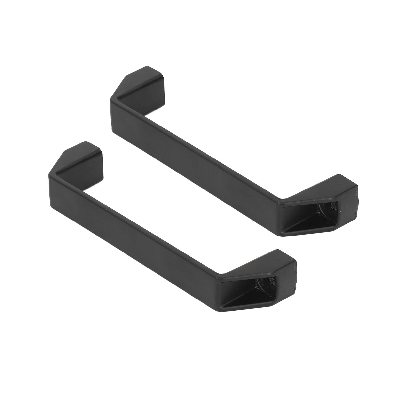 Aluminum Alloy Door Handles High Strength Cabinet Gate Handle 180mm Hole Spacing Pull Bar Black 2Pcs