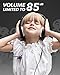 Kids Headphones, Mumba Volume Limited Over Ear Headphones, 85 Safe Listening Adjustable Headsets with Microphone for Kids Children (Black)