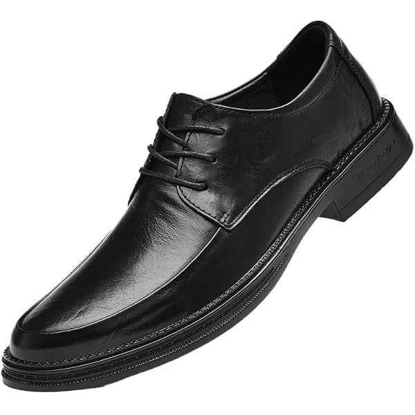 Amazon.com | New Oxford Dress Shoes for Men Lace Up Round  display picture 3