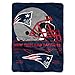 Northwest NFL New England Patriots Unisex-Adult Raschel Throw Blanket, 60