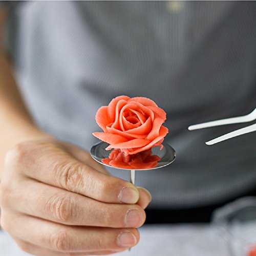 LetGoShop Cake Decorating Tools Kit 38 in 1 Set include 32 Frosting Icing Cream Nozzle Tips 2 Reusable Silicone Pastry Bags 2 Plastic Couplers 2 Flower Nails Home Kitchen Baking Supplies - Thumbnail 5
