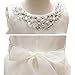 Coozy Baby Girl Dress Christening Baptism Gowns Flower Girl Special Occasion Dress (3M(0-6Months), Ivory)