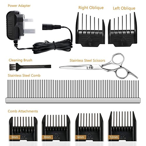 Dog Clippers, OMorc Low Noise Pet Clippers Rechargeable Cordless Dog
