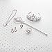 Butterfly Craze Princess Dress up Accessories Jewelry Set with Tiaran Crown for Birthday Party Favor