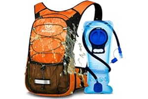 Mothybot Hydration Pack, Insulated Hydration Backpack with 2L BPA Free Water Bladder and Storage, Hiking Backpack for Men, Women, Kids for Running, Cycling, Camping - Keep Liquid Cool up to 5 Hours