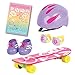 Click N' Play Doll Skateboard Set and Accessories, Perfect For 18 Inch Dolls