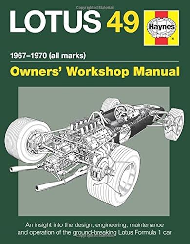 Download Haynes Lotus 49 1967-1970 All Marks Owners Workshop Manual: An Insight into the Design, Engineering, Maintenance and Operation of the Ground-breaking Lotus Formula 1 Car PDF